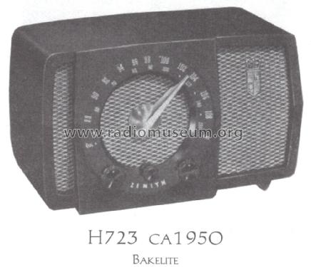 H723 Ch= 7H04; Zenith Radio Corp.; (ID = 1502874) Radio