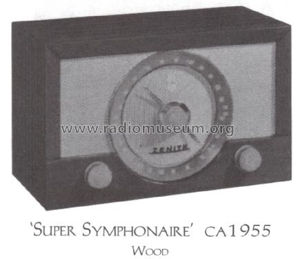 H835 Super Symphonaire Ch= 8H01; Zenith Radio Corp.; (ID = 1503881) Radio