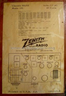 H880 Ch= 8H20Z; Zenith Radio Corp.; (ID = 2117457) Radio