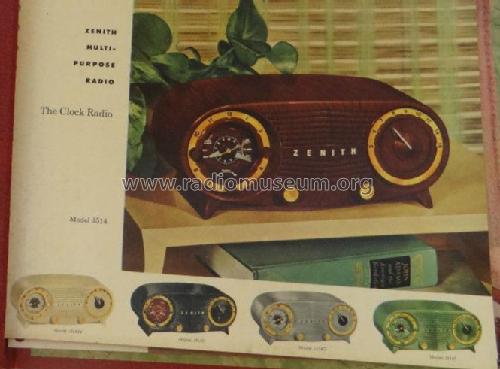 J514Y Automatic Clock Radio Ch= 5J03; Zenith Radio Corp.; (ID = 2430895) Radio