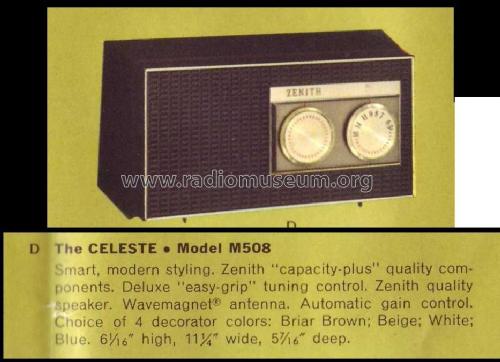 M508C Ch= 5M05; Zenith Radio Corp.; (ID = 283264) Radio