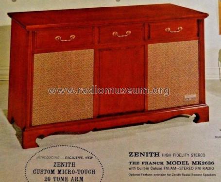 MK2636H; Zenith Radio Corp.; (ID = 2153389) Radio