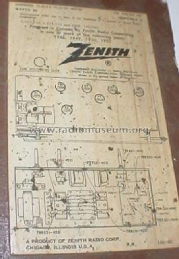 ML2420-3 Ch= 7L01; Zenith Radio Corp.; (ID = 719790) Radio