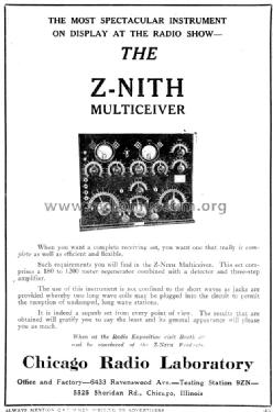 Multiceiver MC-3; Zenith Radio Corp.; (ID = 962046) Radio