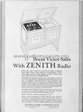 Victor Model Zenith Phonograph Set; Zenith Radio Corp.; (ID = 1994878) Radio