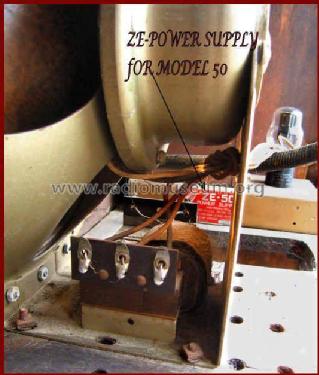 Power Supply ZE50 ZE-50; Zenith Radio Corp.; (ID = 283245) Aliment.