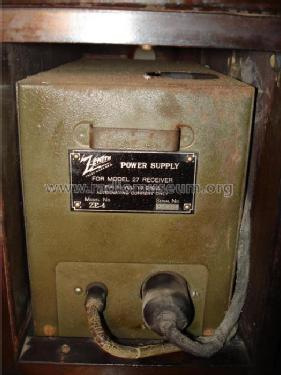 Power Unit ZE4; Zenith Radio Corp.; (ID = 418663) Fuente-Al