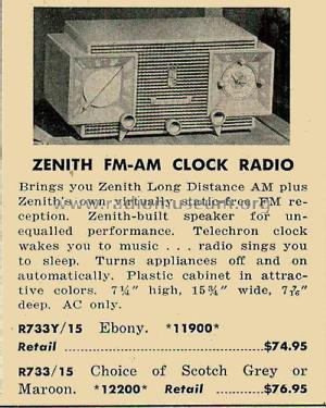 R733 Ch= 7J03; Zenith Radio Corp.; (ID = 2097879) Radio