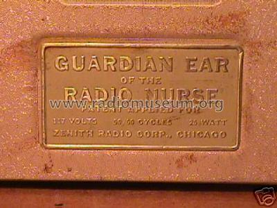 Radio Nurse, Guardian Ear ; Zenith Radio Corp.; (ID = 137052) Misc