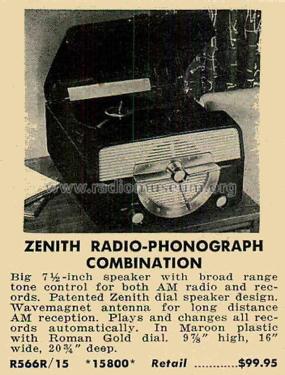 R566 Ch= 5L08; Zenith Radio Corp.; (ID = 2097882) Radio