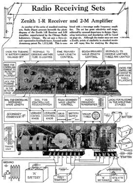 Radio Receiving Set 1-R & 2-M ; Zenith Radio Corp.; (ID = 1467969) Radio