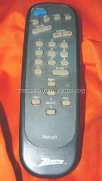 Remote control RM-027; Zenith Radio Corp.; (ID = 1829141) Misc