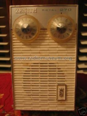 Royal 270 Ch= 8NT46Z9; Zenith Radio Corp.; (ID = 218873) Radio