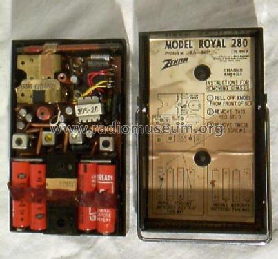 Royal 280-G Pocket Radio Ch=8MT40Z2; Zenith Radio Corp.; (ID = 218879) Radio