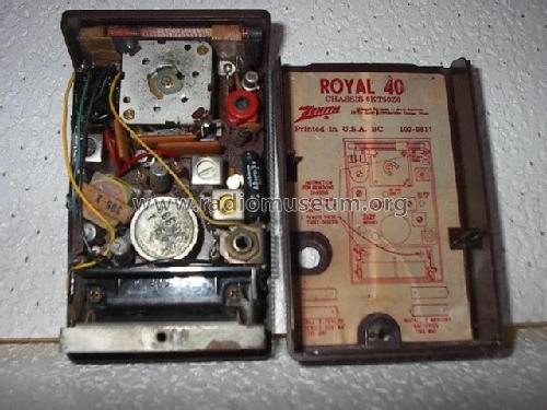 Royal 40C Ch= 6KT50Z8; Zenith Radio Corp.; (ID = 1996539) Radio