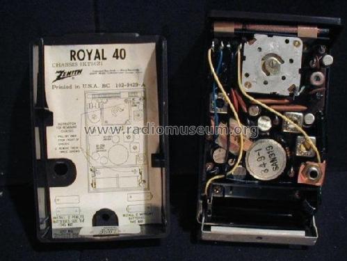 Royal 40C Ch= 6KT50Z1; Zenith Radio Corp.; (ID = 1996541) Radio