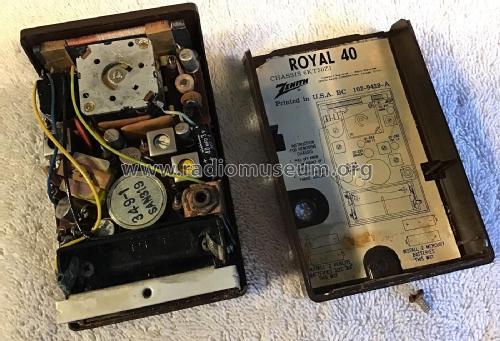 Royal 40C Ch= 6KT50Z1; Zenith Radio Corp.; (ID = 2893965) Radio