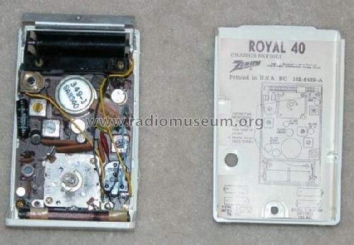 Royal 40W Ch= 6KT50Z1; Zenith Radio Corp.; (ID = 1996554) Radio