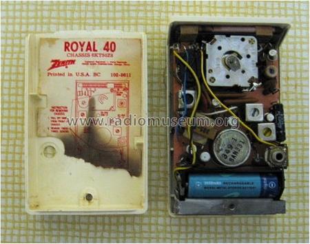 Royal 40W Ch= 6KT50Z8; Zenith Radio Corp.; (ID = 1996551) Radio