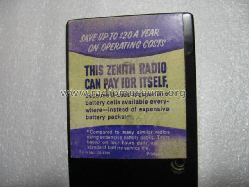 Royal 50YL Shirt Pocket Radio Ch= 6KT40Z1, 6KT40Z8; Zenith Radio Corp.; (ID = 1603238) Radio