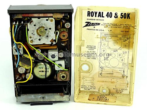 Royal 50CK Ch= 6KT43Z1; Zenith Radio Corp.; (ID = 2313590) Radio