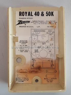 Royal 50CK Ch= 6KT43Z1; Zenith Radio Corp.; (ID = 2628422) Radio