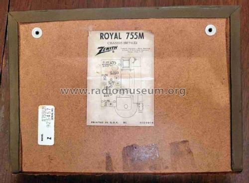 Royal 755 De Luxe Long Distance Ch= 8MT41Z2; Zenith Radio Corp.; (ID = 2993275) Radio