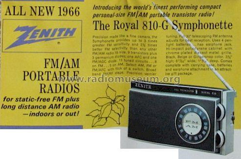 Royal 810 The Symphonette; Zenith Radio Corp.; (ID = 1254850) Radio