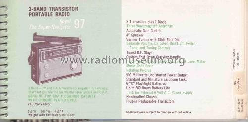 Royal 97 Super Navigator Direction Finder ; Zenith Radio Corp.; (ID = 2813300) Radio