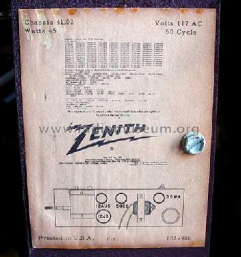 S-9010 Ch= 4L02; Zenith Radio Corp.; (ID = 233275) R-Player