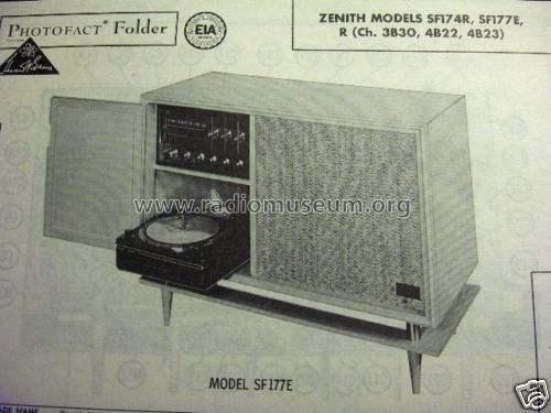 SF177R Ch= 4B22 or 4B23 + 3B30; Zenith Radio Corp.; (ID = 570312) Radio