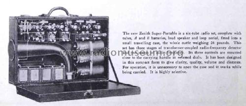 Super Portable ; Zenith Radio Corp.; (ID = 2065711) Radio