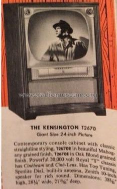 T2670E Ch= 19T23; Zenith Radio Corp.; (ID = 2752365) Televisión