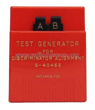 Test Generator for Discriminator S-40466; Zenith Radio Corp.; (ID = 661188) Equipment