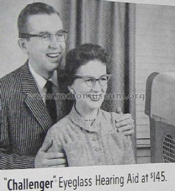 The Challenger Eyeglass Hearing Aid; Zenith Radio Corp.; (ID = 296222) Medicine