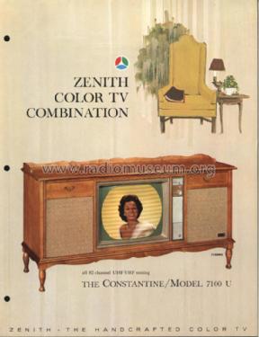 7100MU The Constantine ; Zenith Radio Corp.; (ID = 976200) TV Radio