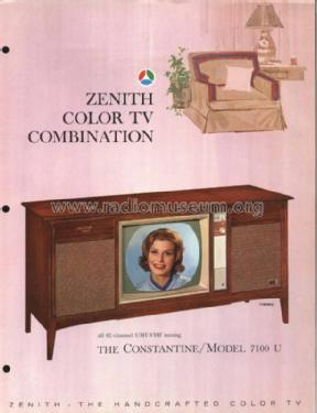 7100WU The Constantine ; Zenith Radio Corp.; (ID = 976202) TV-Radio