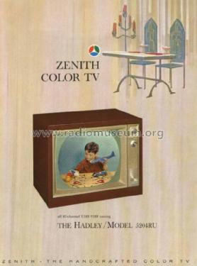 5204RU The Hadley Ch= 25MC30; Zenith Radio Corp.; (ID = 1045708) Television