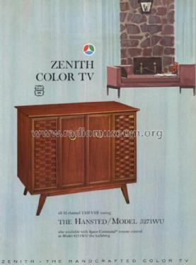 5271WU The Hansted 25MC30; Zenith Radio Corp.; (ID = 1177822) Television