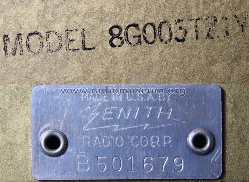 Trans-Oceanic 8G005YTZ1 Ch= 8C40TZ1; Zenith Radio Corp.; (ID = 2388793) Radio