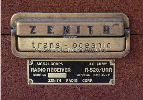 Trans-Oceanic R-520/URR ; Zenith Radio Corp.; (ID = 1200657) Radio