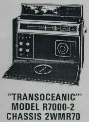 Trans-Oceanic R-7000-2 Ch= 2WMR70; Zenith Radio Corp.; (ID = 451194) Radio