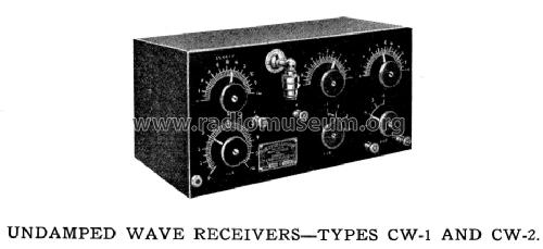 Undamped Wave Receiver Type CW-1; Zenith Radio Corp.; (ID = 1377349) Radio