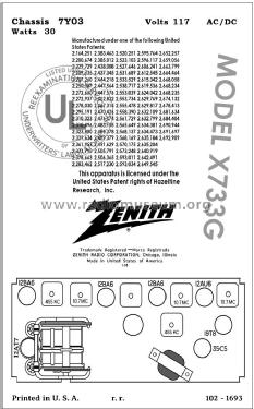 Doublet ID = 82334 ; Zenith Radio Corp.; (ID = 2878423) Radio