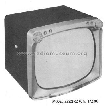 Z2221RZ Ch= 17Z30; Zenith Radio Corp.; (ID = 2444529) Television