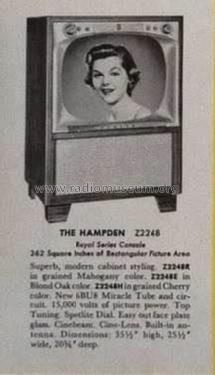 Z2248RD 'Super Royal' Ch= 17Z22; Zenith Radio Corp.; (ID = 1990096) Televisión