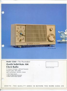 Z260 Ch= 4ZT29; Zenith Radio Corp.; (ID = 2439316) Radio