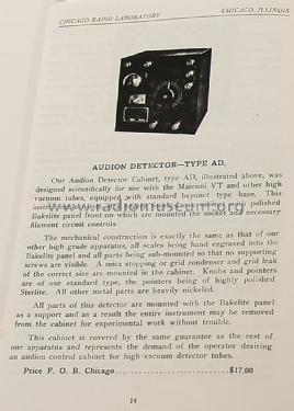 Z-Nith Audion Detector AD ; Zenith Radio Corp.; (ID = 1177889) mod-pre26
