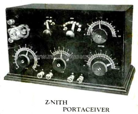 Z-Nith Portaceiver PR ; Zenith Radio Corp.; (ID = 2038335) Radio