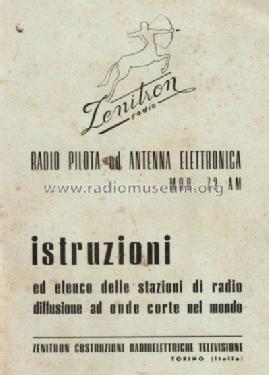 Radio Pilota Antenna Elettronica 72/A.M.; Zenitron; Torino (ID = 1155510) HF-Verst.